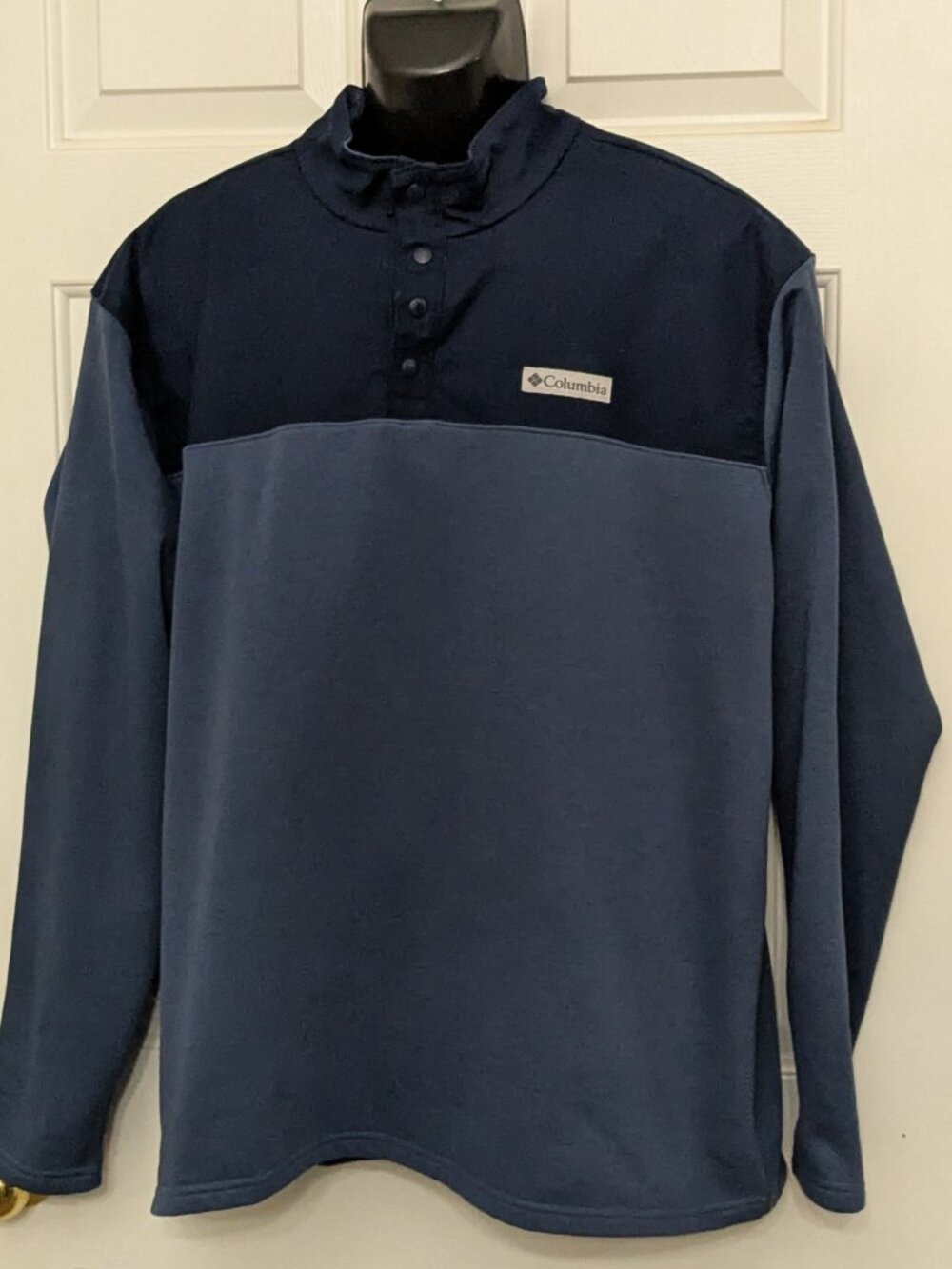 Columbia Sportswear Men's Steens Mountain Half Snap Fleece Pullover Sz XL Blue .